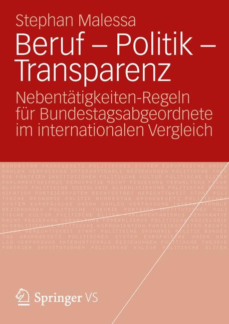 Vorderes Coverbild Beruf - Politik - Transparenz
