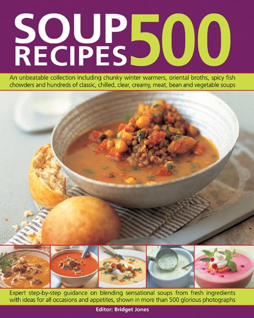 Vorderes Coverbild 500 Soup Recipes