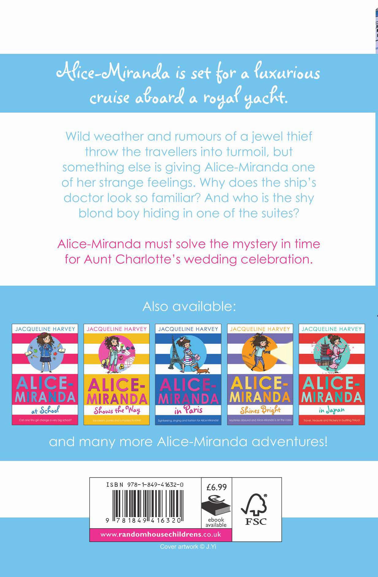 Rückseitencover Alice-Miranda at Sea