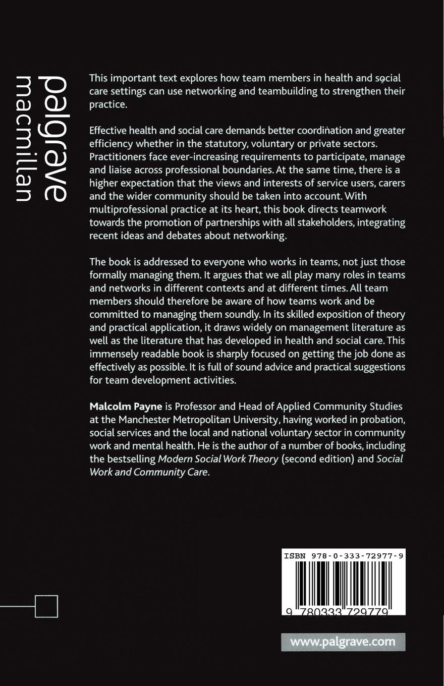 Rückseitencover Teamwork in Multiprofessional Care