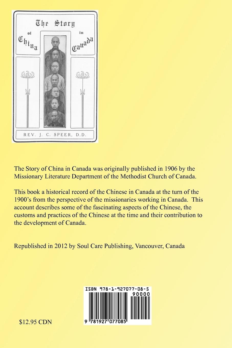 Rückseitencover The Story of China in Canada