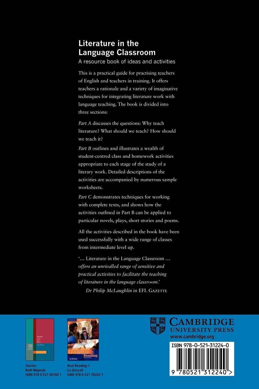 Rückseitencover Literature in the Language Classroom