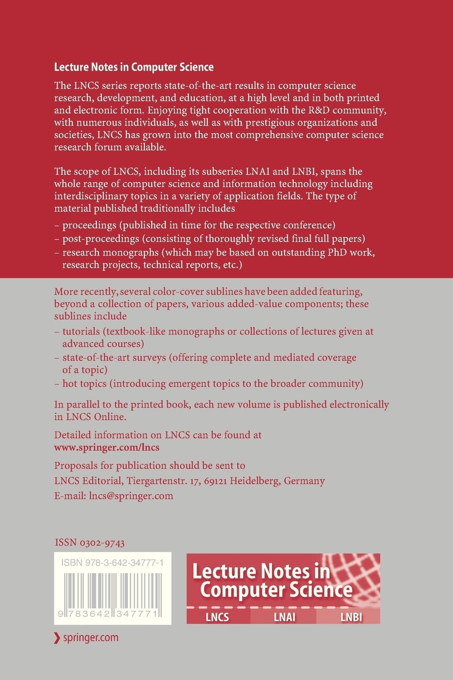 Rückseitencover Advances in Multimedia Information Processing, PCM  2012