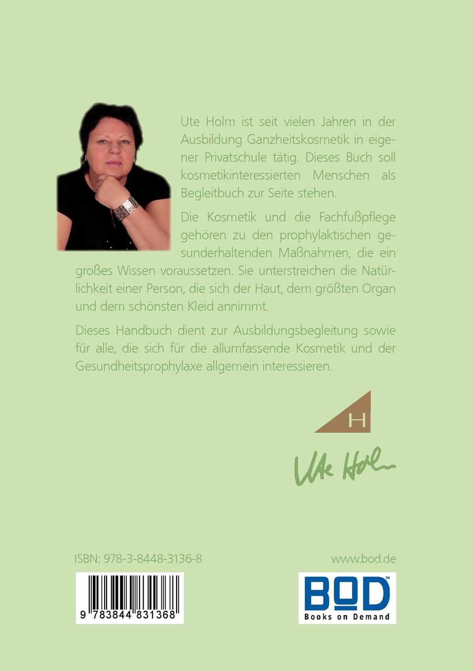 Rückseitencover Das Handbuch zur Ausbildung Kosmetik Fachfußpflege
