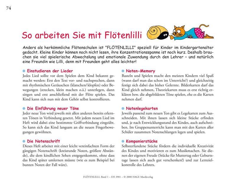 Beispielinhalt (Bild) Lillis Blockflöten-Set - Deutsche Griffweise