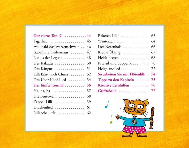 Beispielinhalt (Bild) Lillis Blockflöten-Set - Barocke Griffweise