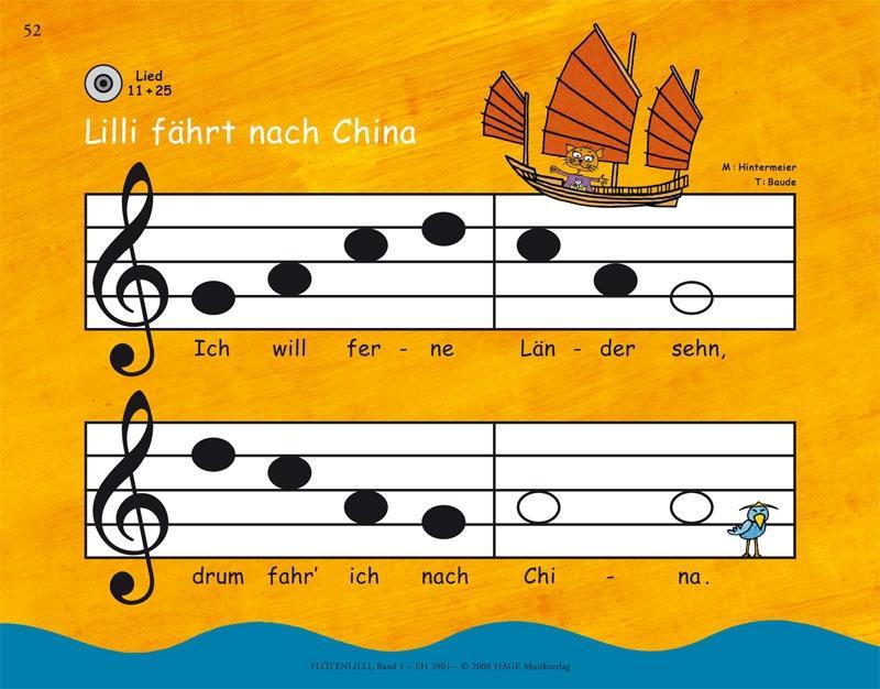 Beispielinhalt (Bild) Lillis Blockflöten-Set - Barocke Griffweise