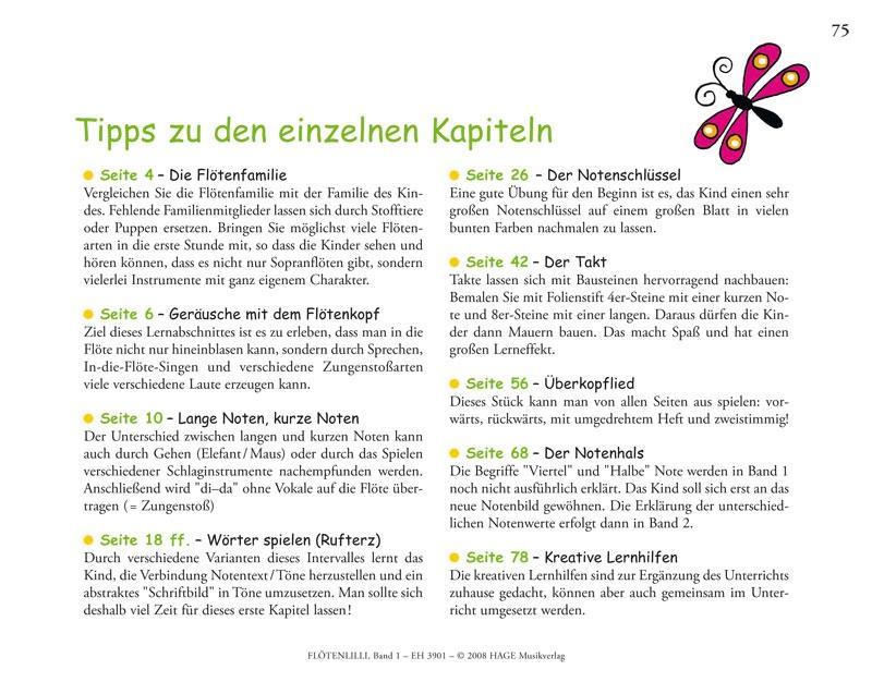 Beispielinhalt (Bild) Lillis Blockflöten-Set - Barocke Griffweise