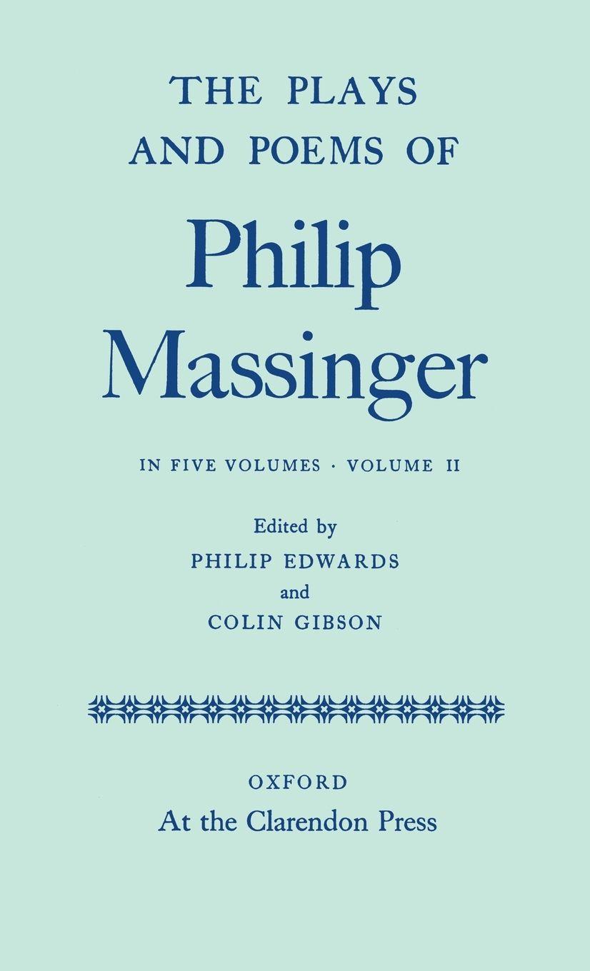 Vorderes Coverbild The Plays and Poems of Philip Massinger