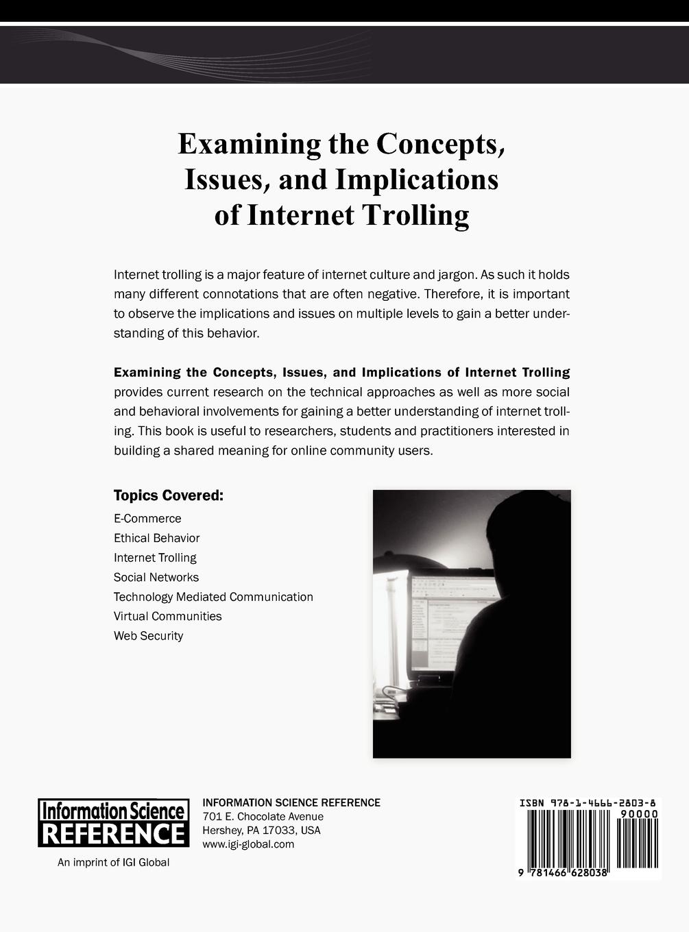 Rückseitencover Examining the Concepts, Issues, and Implications of Internet Trolling