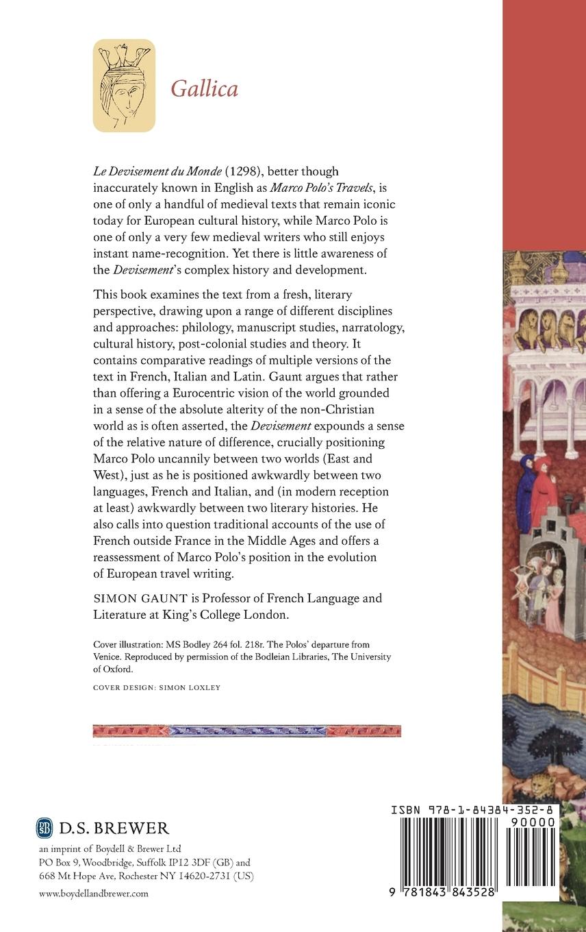 Rückseitencover Marco Polo's Le Devisement Du Monde