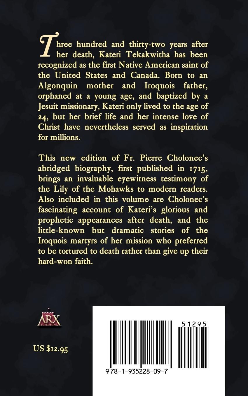 Rückseitencover Kateri Tekakwitha, the Iroquois Saint
