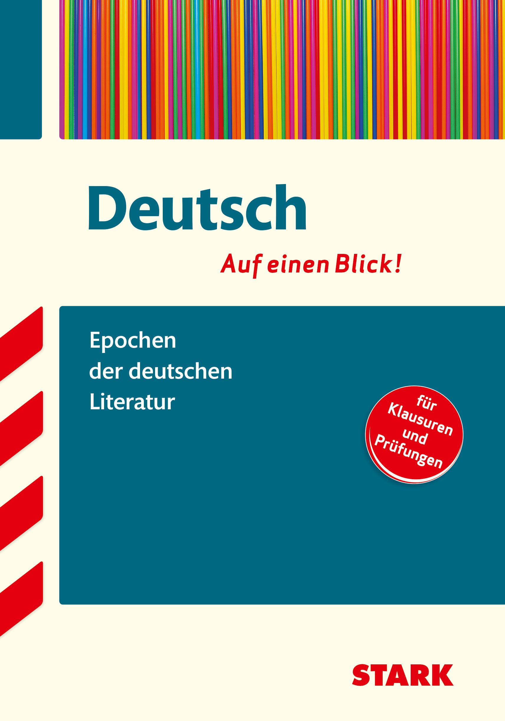 Vorderes Coverbild Deutsch - auf einen Blick!  Epochen der deutschen Literatur
