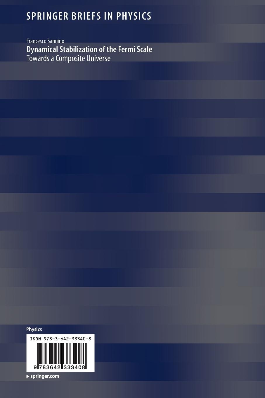 Rückseitencover Dynamical Stabilization of the Fermi Scale