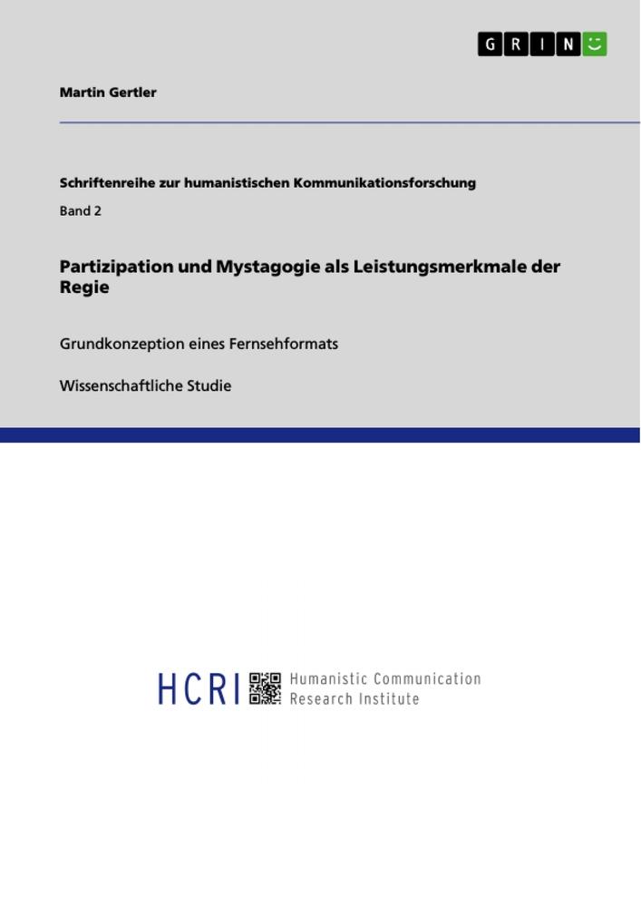 Vorderes Coverbild Partizipation und Mystagogie als Leistungsmerkmale der Regie