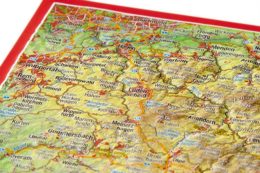Beispielinhalt (Bild) Reliefpostkarte Sauerland