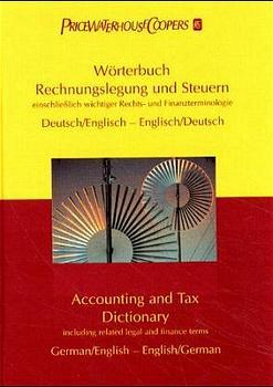 Vorderes Coverbild Wörterbuch Rechnungslegung und Steuern. Accounting and Tax Dictionary
