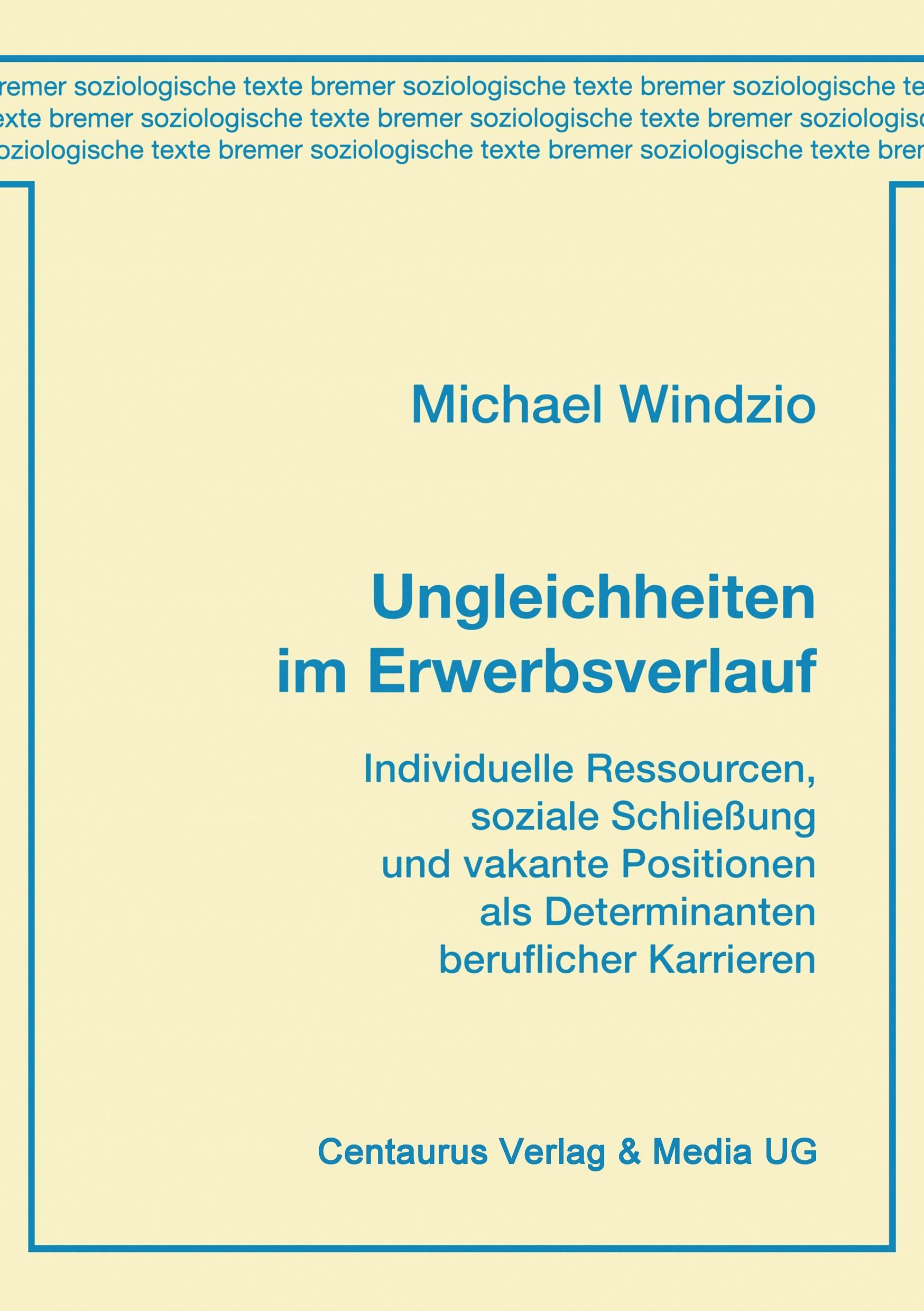 Vorderes Coverbild Ungleichheiten im Erwerbsverlauf