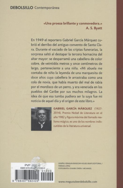 Rückseitencover Del amor y otros demonios