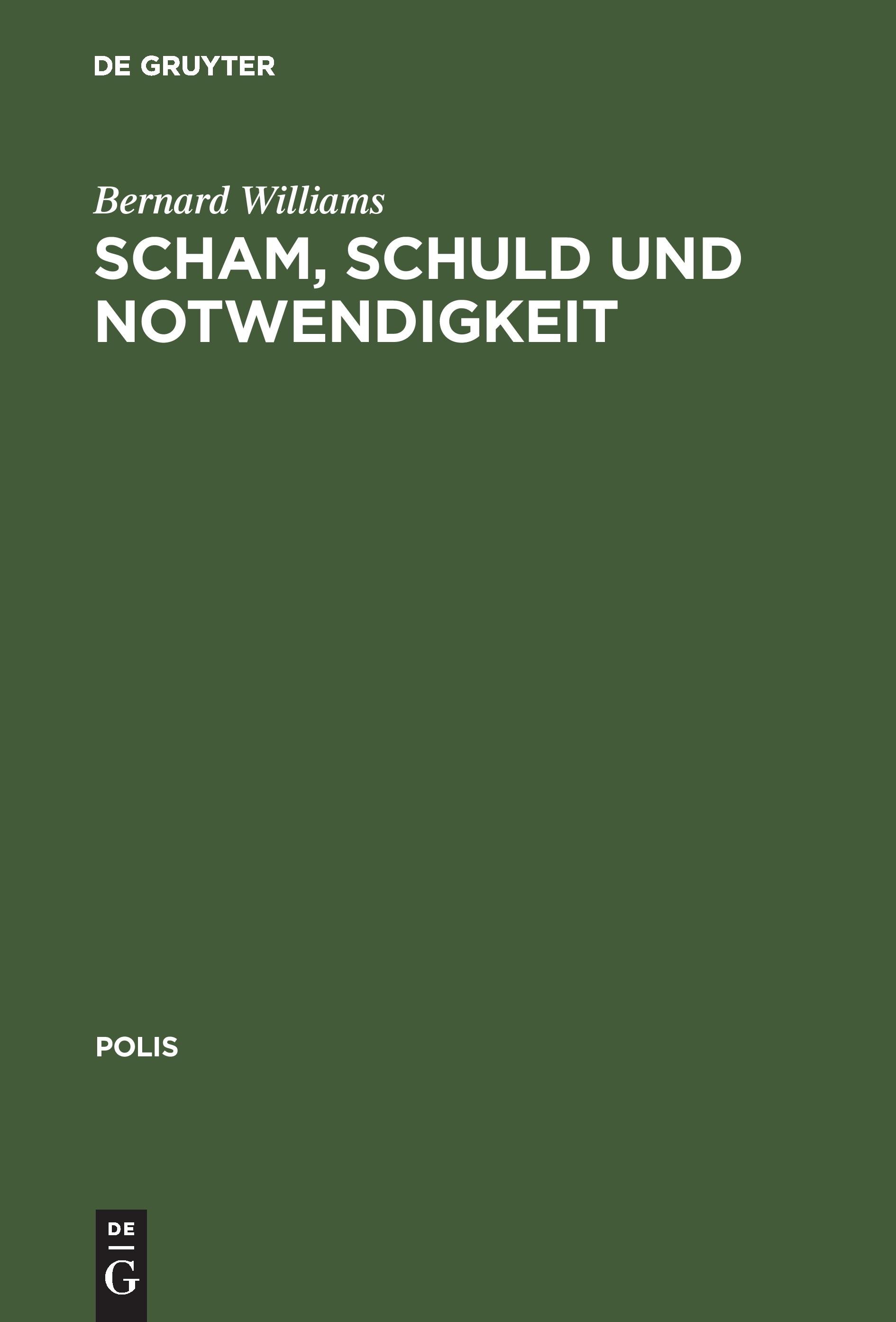 Vorderes Coverbild Scham, Schuld und Notwendigkeit