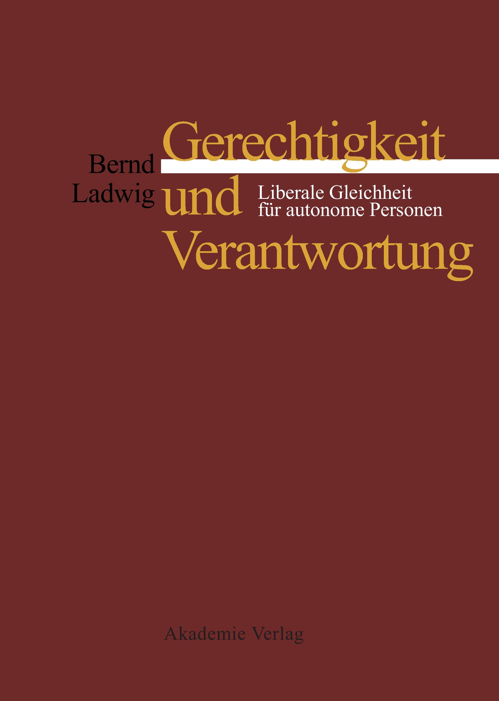 Vorderes Coverbild Gerechtigkeit und Verantwortung