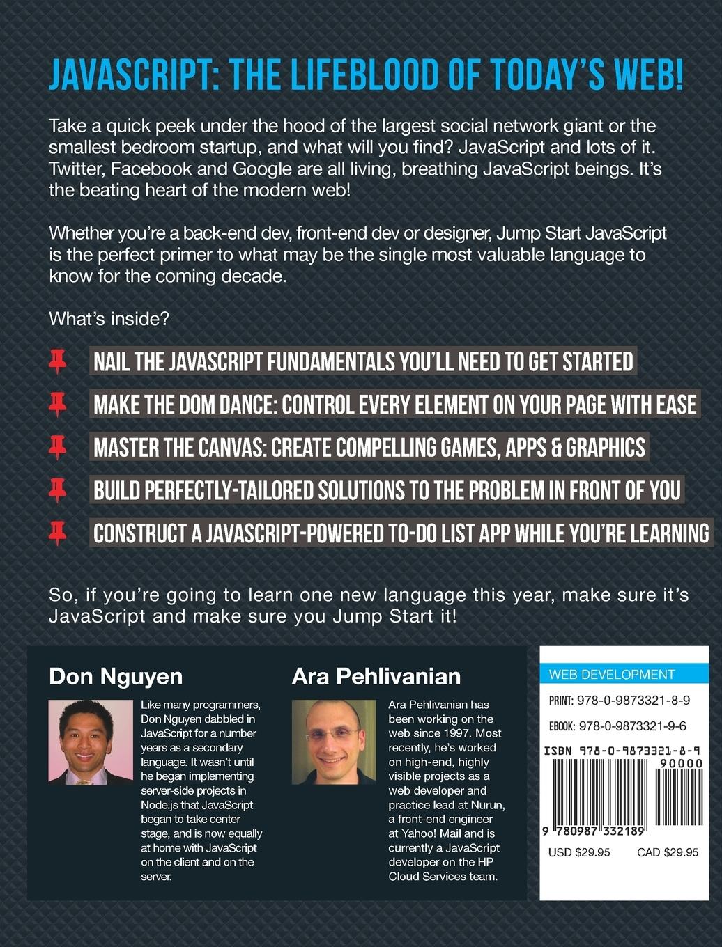 Rückseitencover Jump Start JavaScript