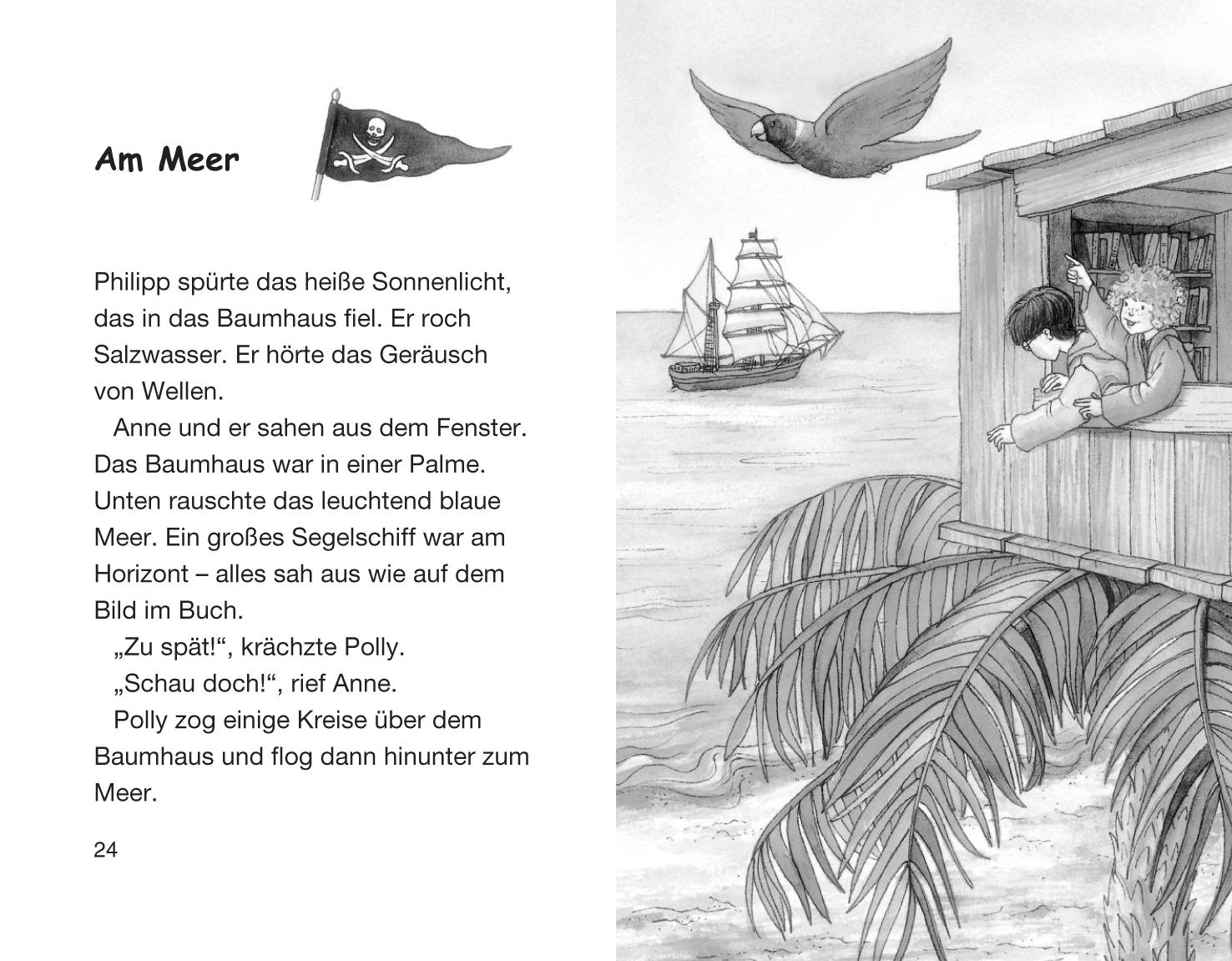Beispielinhalt (Bild) Das magische Baumhaus 04. Der Schatz der Piraten