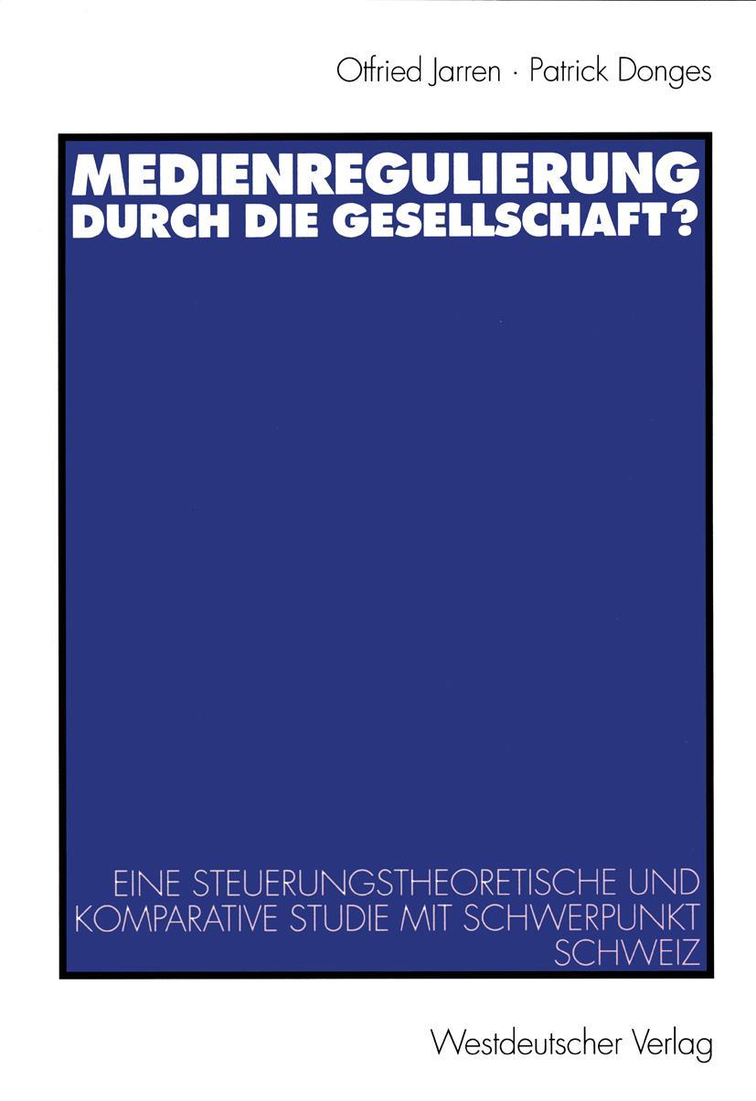 Vorderes Coverbild Medienregulierung durch die Gesellschaft?