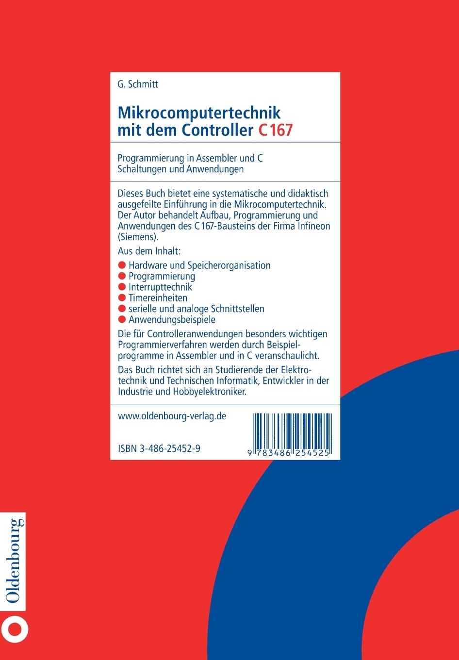Rückseitencover Mikrocomputertechnik mit dem Controller C167