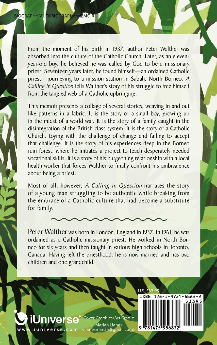 Rückseitencover A Calling in Question