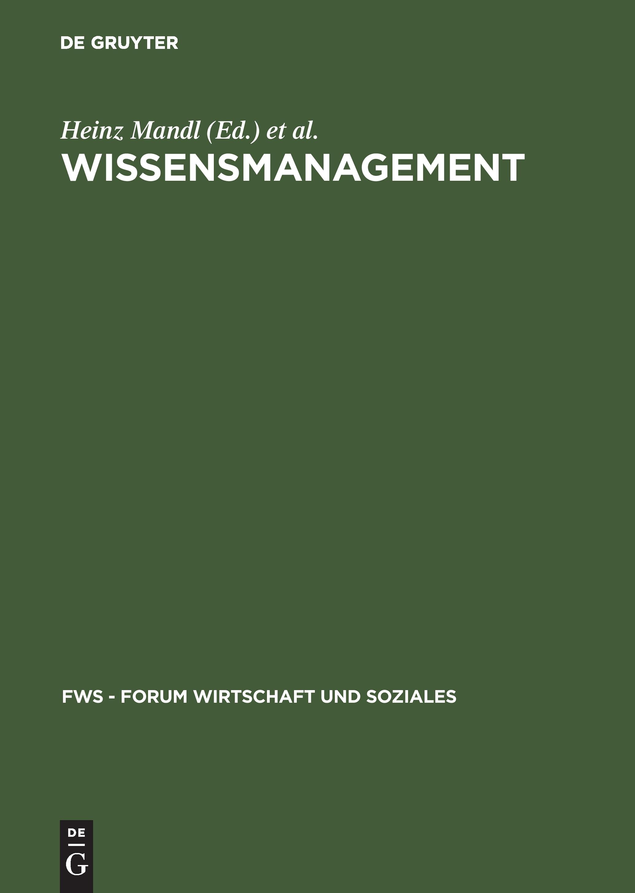 Vorderes Coverbild Wissensmanagement