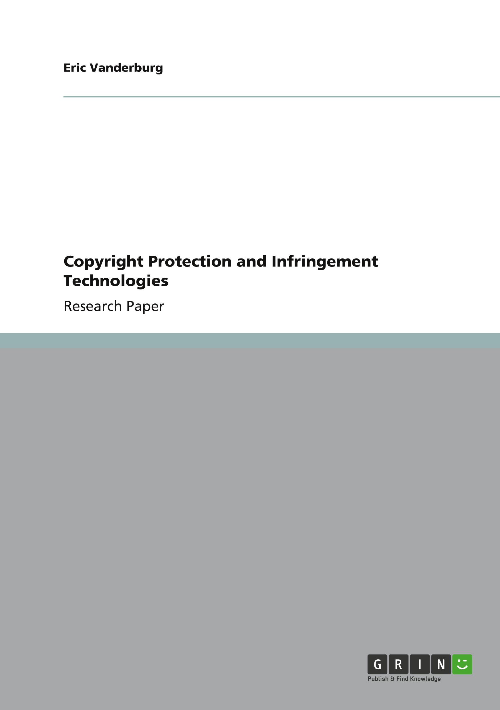Vorderes Coverbild Copyright Protection and Infringement Technologies