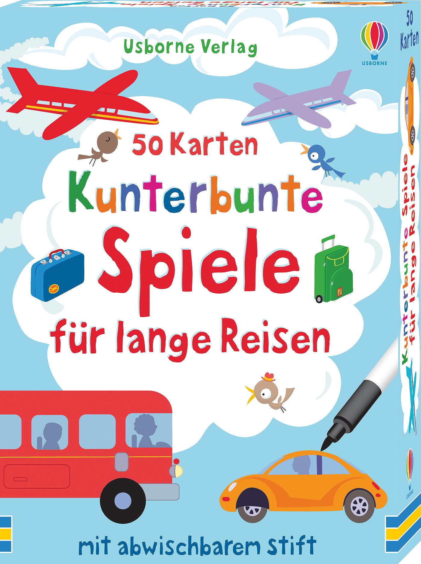 Vorderes Coverbild 50 Karten: Kunterbunte Spiele für lange Reisen