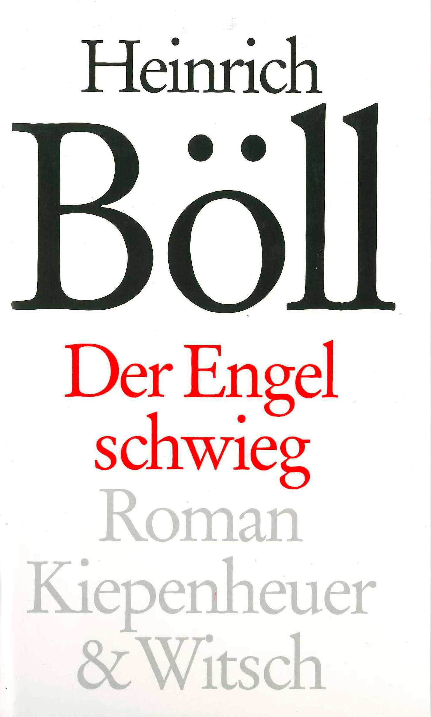 Vorderes Coverbild Der Engel schwieg