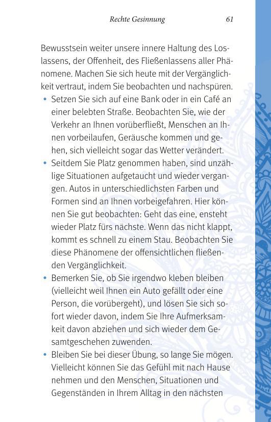 Beispielinhalt (Bild) Der kleine Alltagsbuddhist