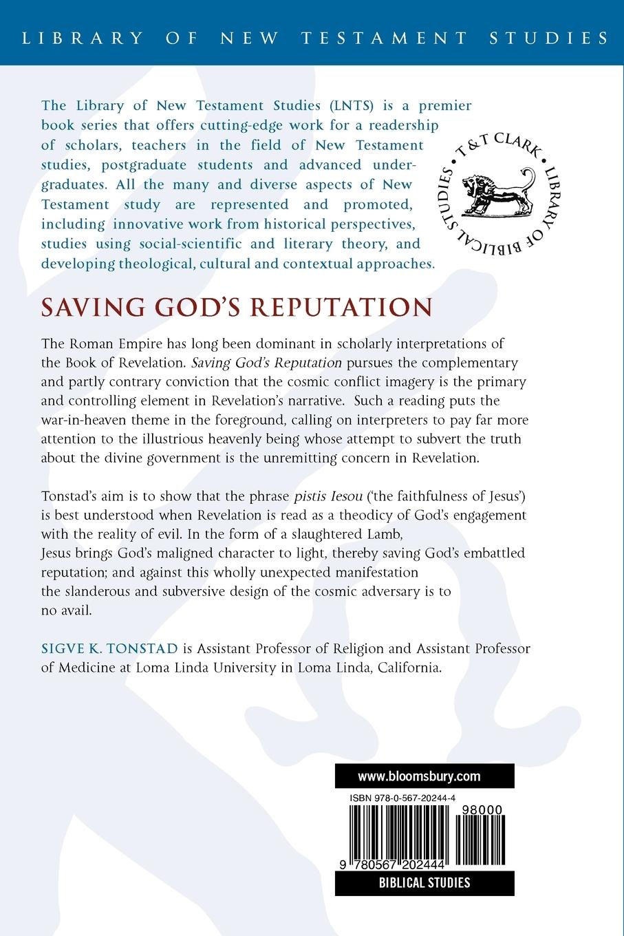 Rückseitencover Saving God's Reputation