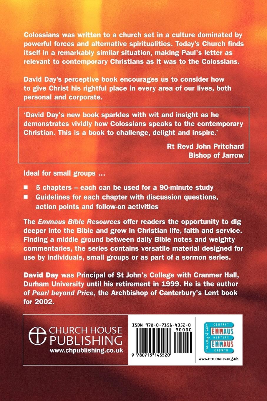 Rückseitencover Emmaus Bible Resources - Christ Our Life