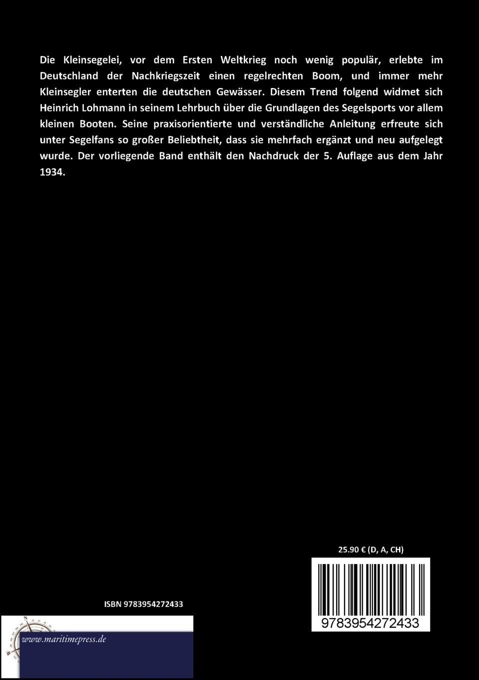 Rückseitencover Unterricht im Segeln