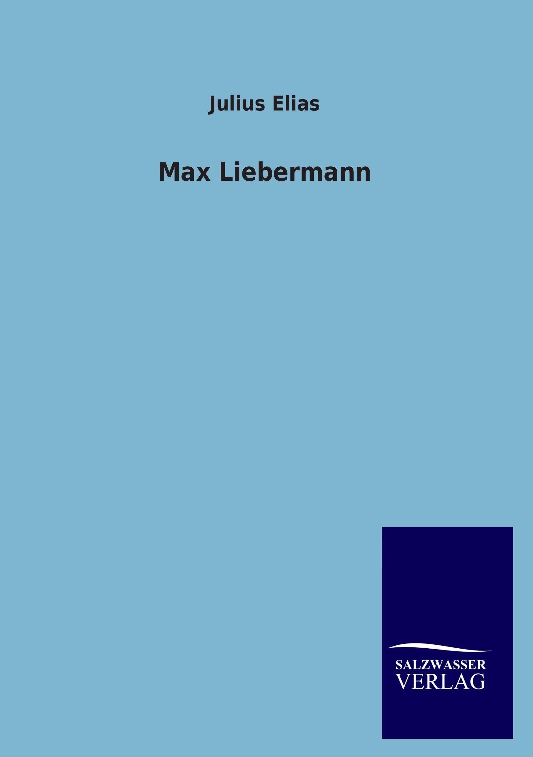 Vorderes Coverbild Max Liebermann