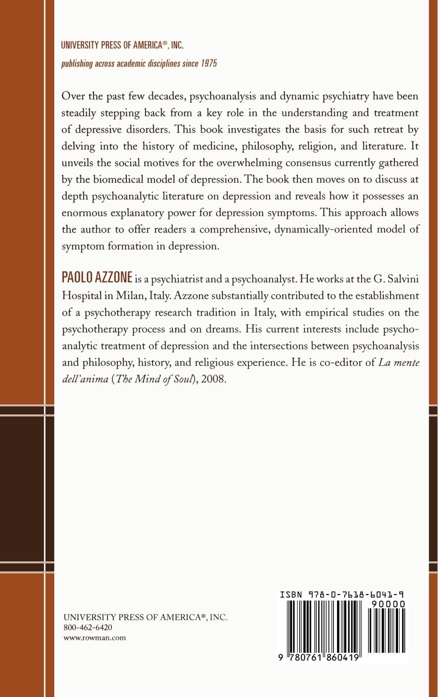 Rückseitencover Depression as a Psychoanalytic Problem