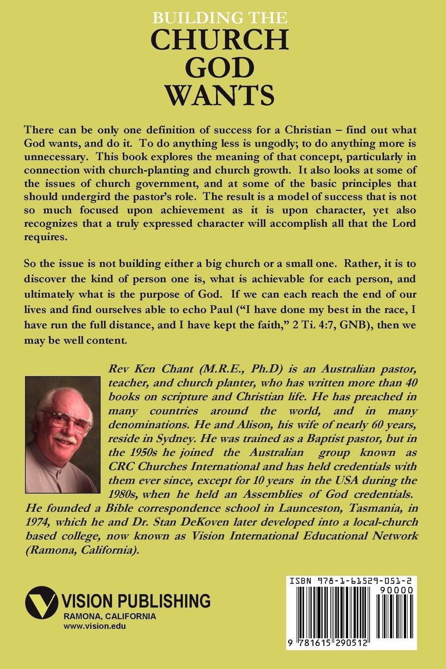 Rückseitencover Building the Church God Wants