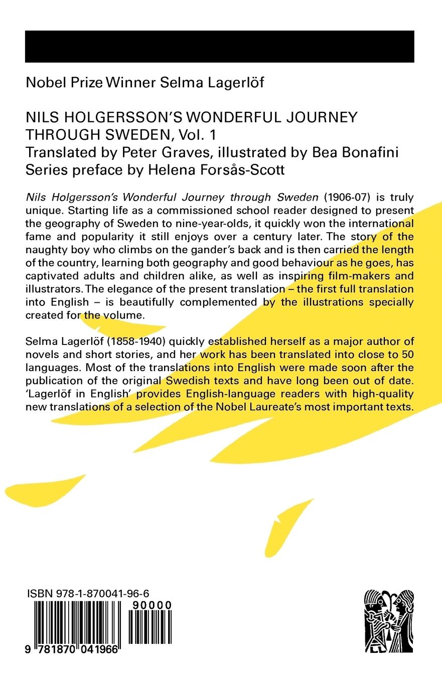 Rückseitencover Nils Holgersson's Wonderful Journey Through Sweden, Volume 1