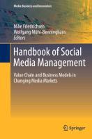 Vorderes Coverbild Handbook of Social Media Management