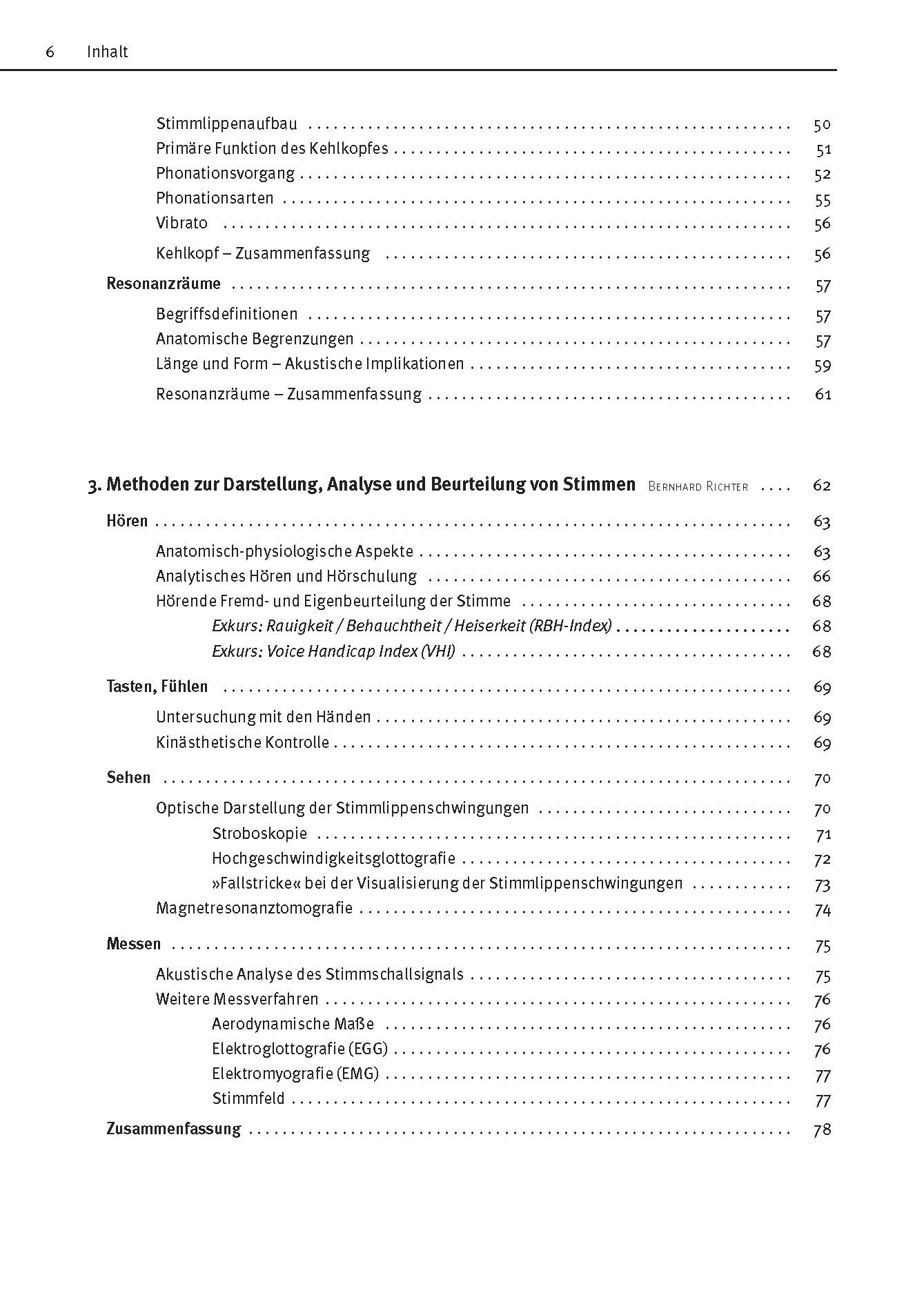 Beispielinhalt (Bild) Die Stimme