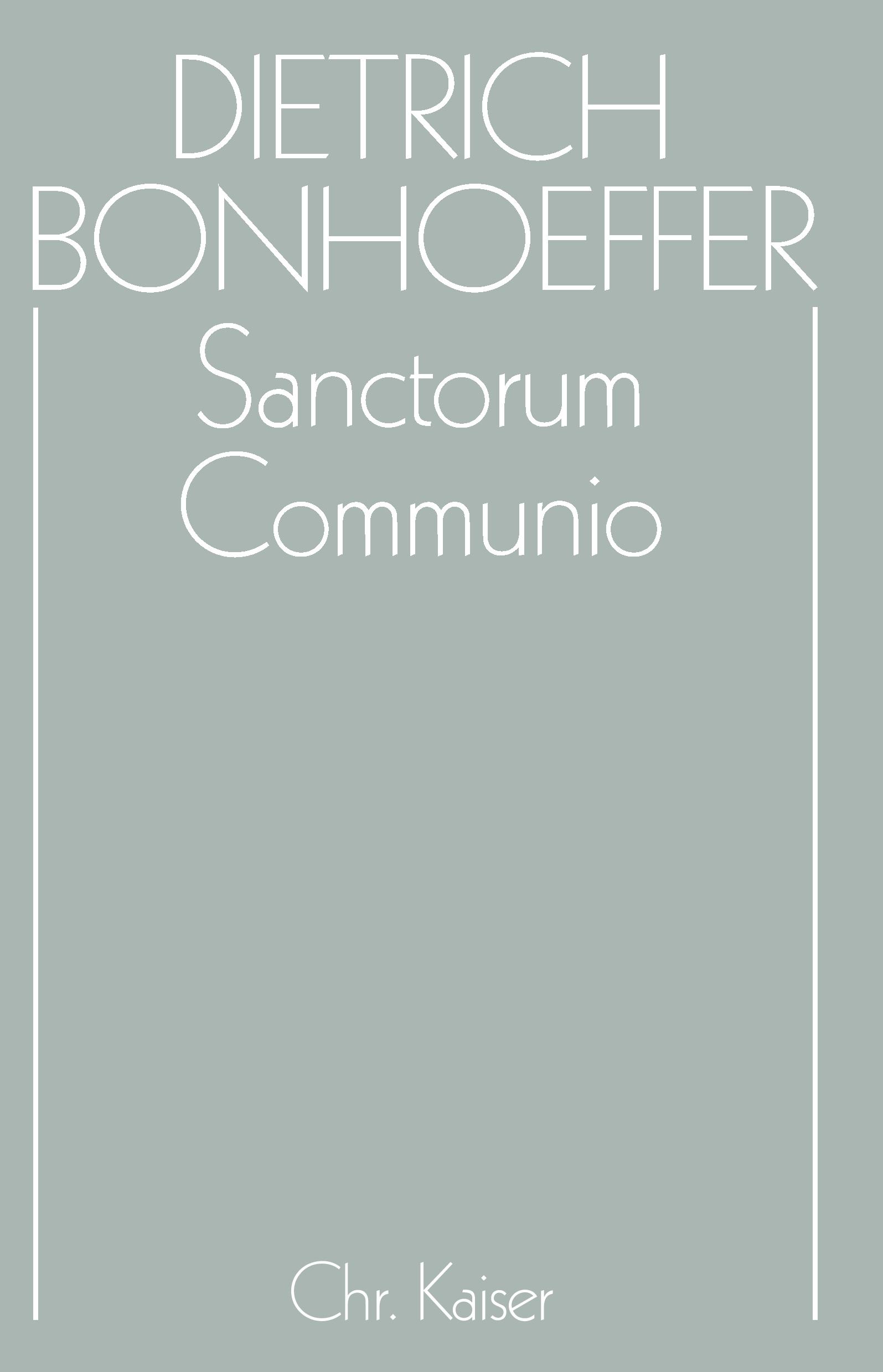 Vorderes Coverbild Sanctorum Communio