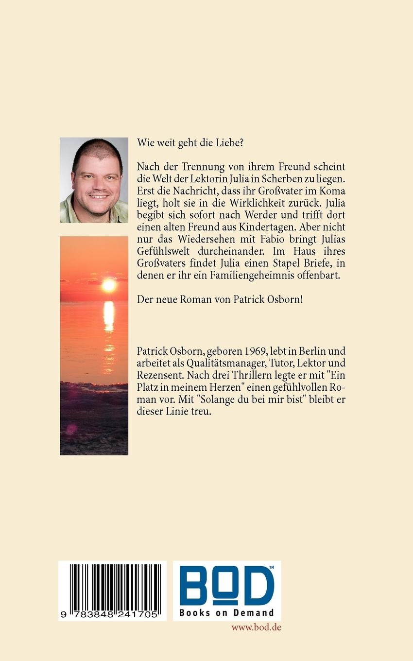 Rückseitencover Solange du bei mir bist