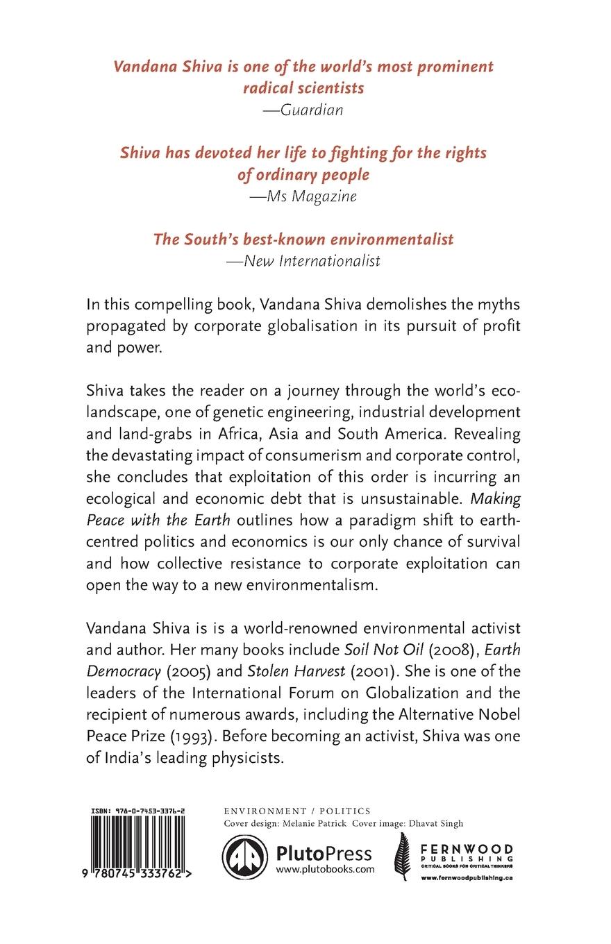 Rückseitencover Making Peace with the Earth