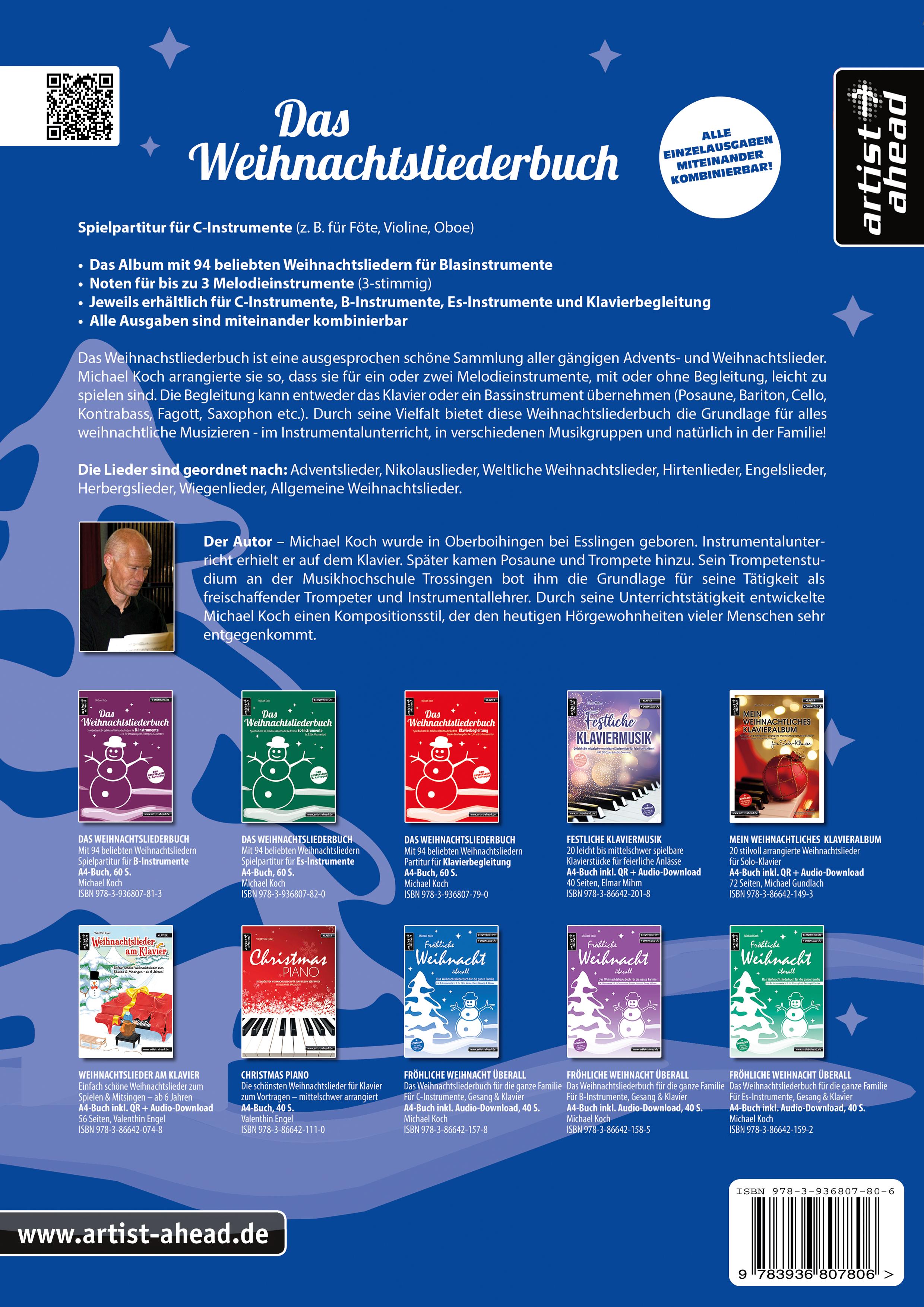 Rückseitencover Das Weihnachtsliederbuch