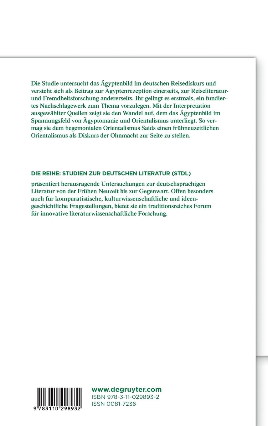 Rückseitencover Ägyptomanie und Orientalismus