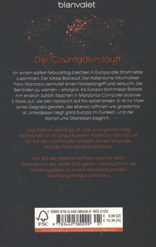 Rückseitencover BLACKOUT - Morgen ist es zu spät